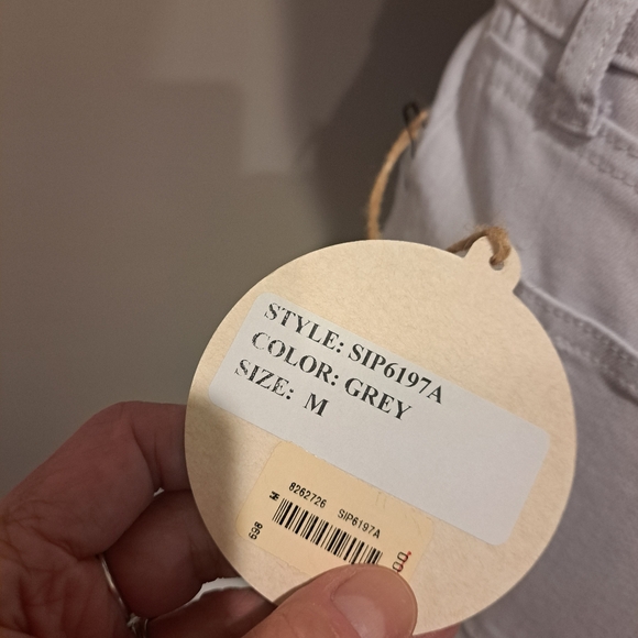 Saints & Hearts Wide Bellbottom Grey/Lilac Jeans - Picture 6 of 11